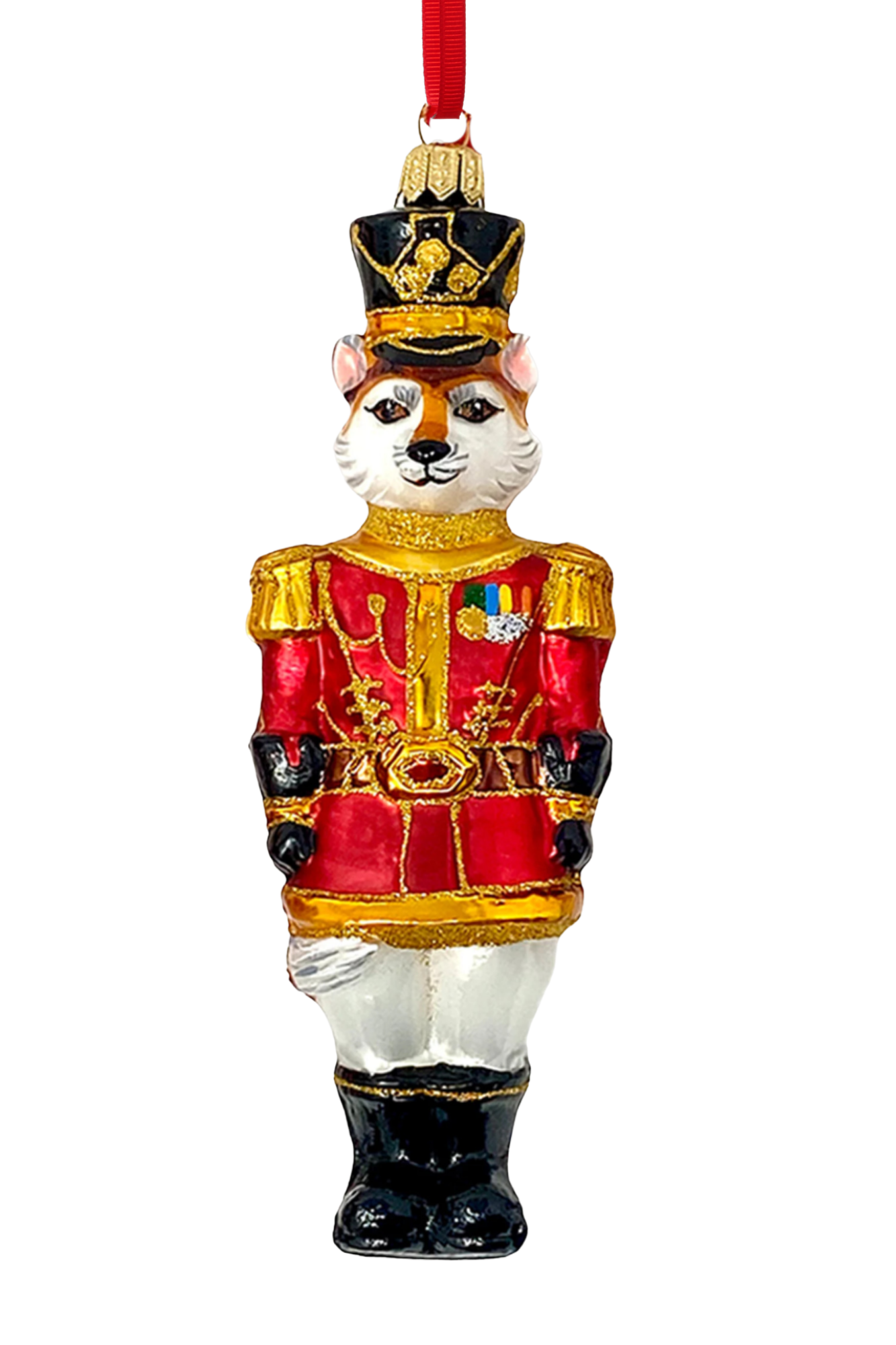 KRG Fox Polish Glass Ornament