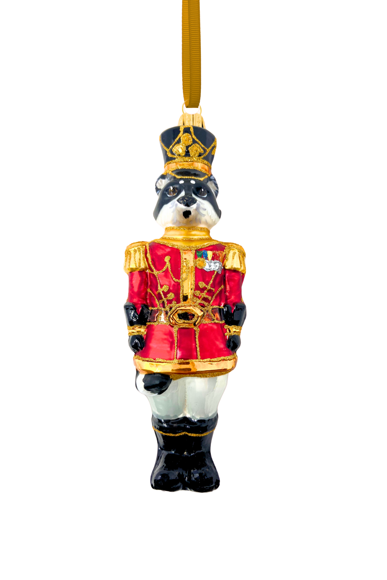 KRG Raccoon Polish Glass Ornament