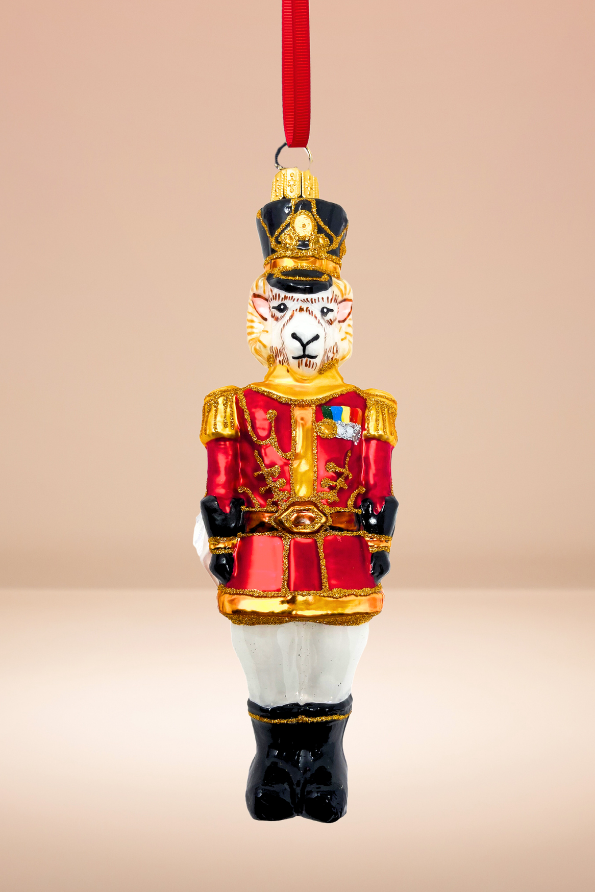 KRG Ram Body Polish Glass Ornament