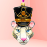 KRG White Tiger Head Polish Glass Ornament