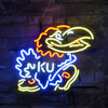 Kansas Jayhawks Logo Real Glass Neon Sign