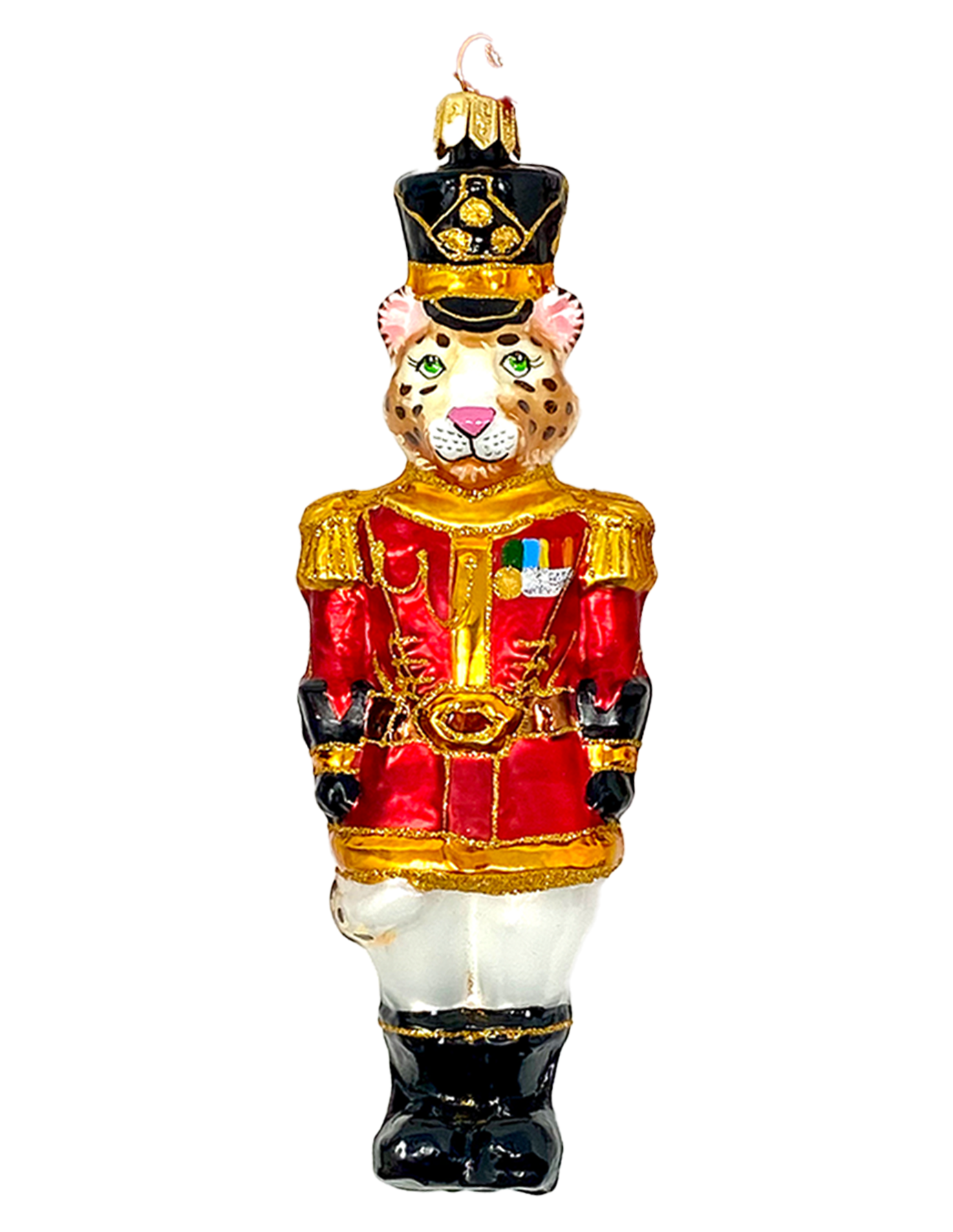 KRG Leopard Body Polish Glass Ornament