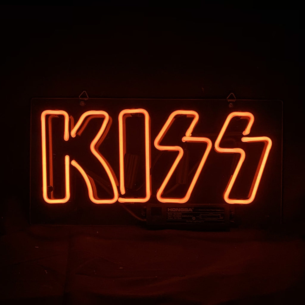 KISS Band Logo Real Glass Neon Sign