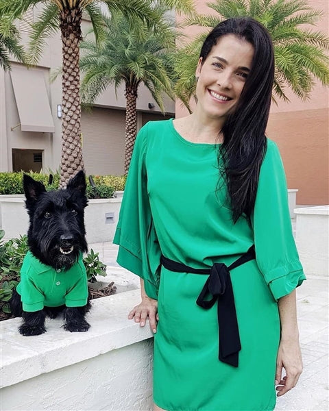 Parisian Pet Polo Dog & Cat Shirt  Comfortable Embroidered Cotton, Trendy Summer Apparel-Saint Patricks Day