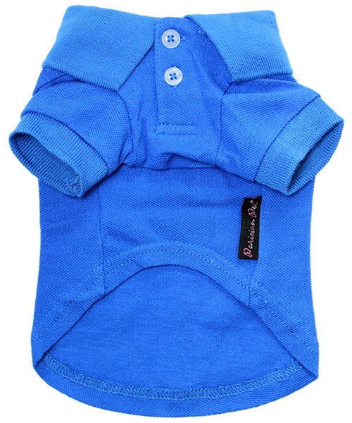 Parisian Pet Polo Dog T-Shirt-Blue