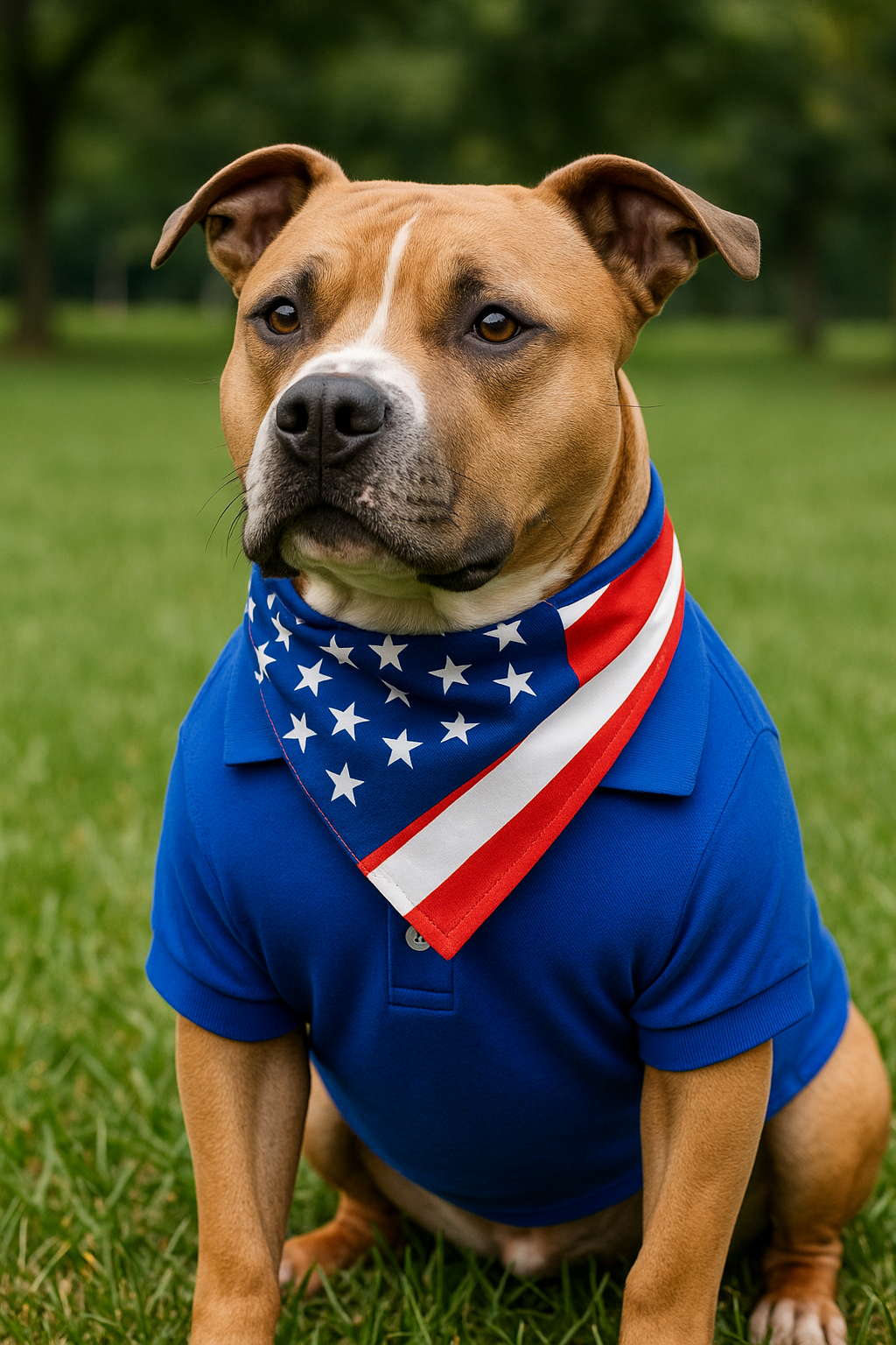 Parisian Pet Polo Dog T-Shirt-Blue
