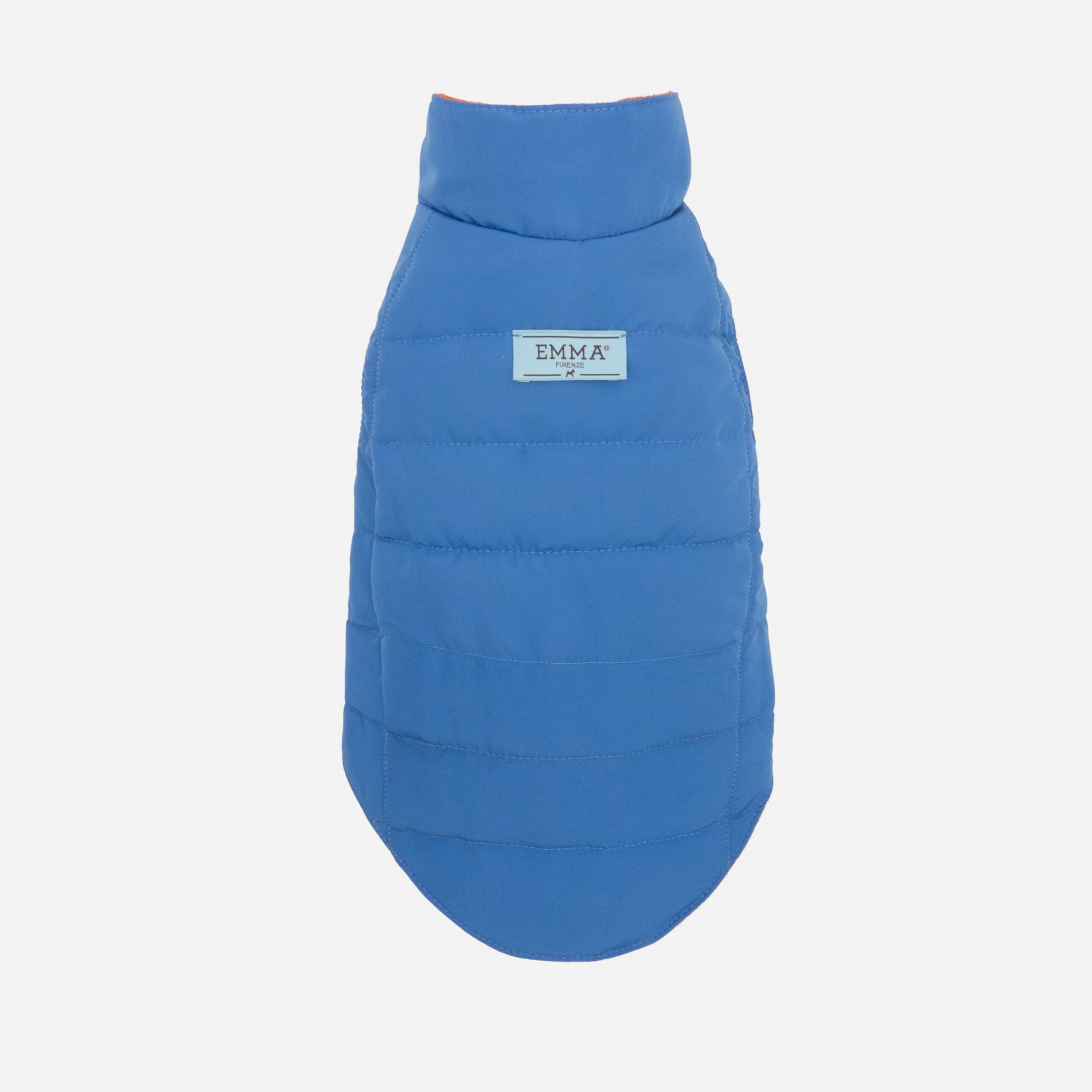 Tailored Pet Down Jacket in Red Cashmere Reversible