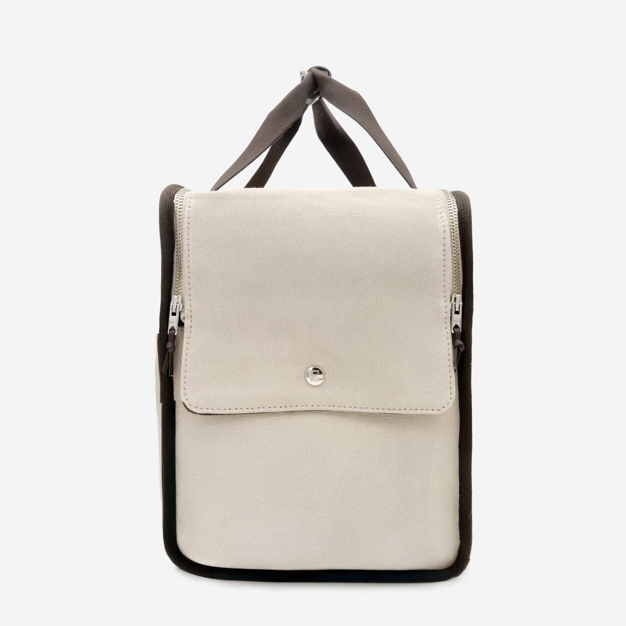 Emma Firenze: Dark Brown & Canvas Airline Dog Carrier