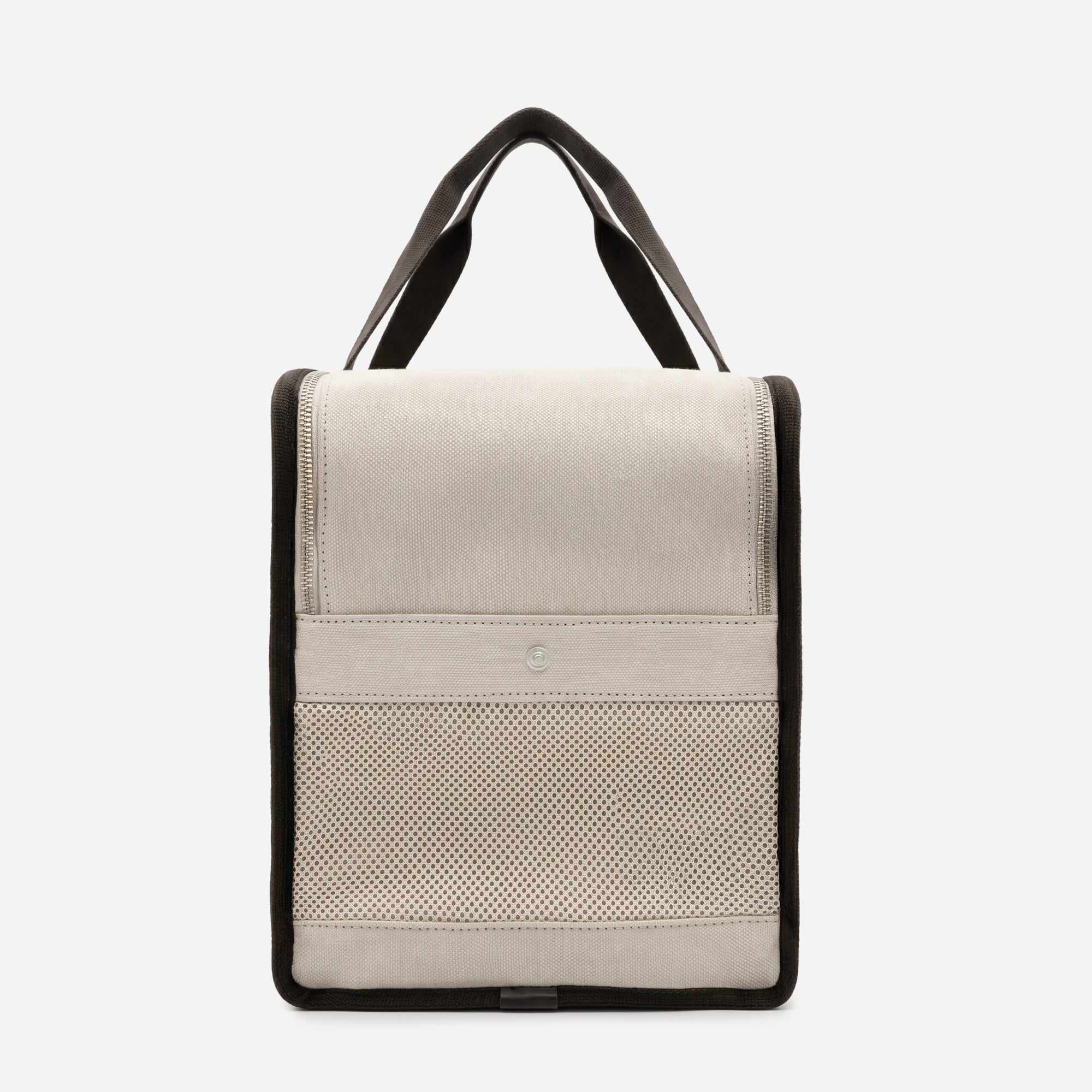 Emma Firenze: Dark Brown & Canvas Airline Dog Carrier