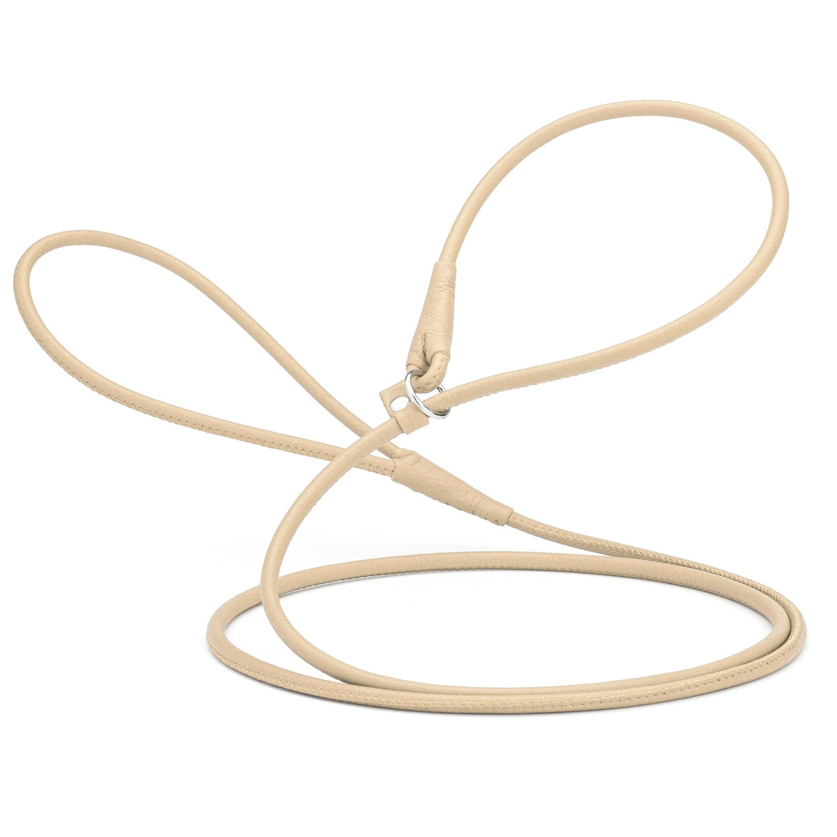 Dogline Soft Leather Round Slip Dog Lead for Dogs