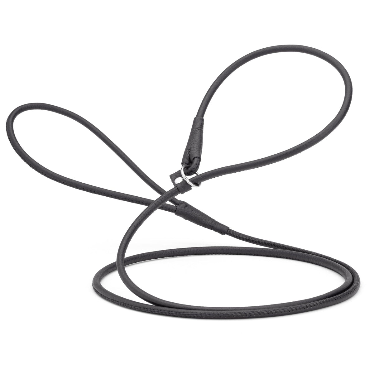 Dogline Soft Leather Round Slip Dog Lead for Dogs