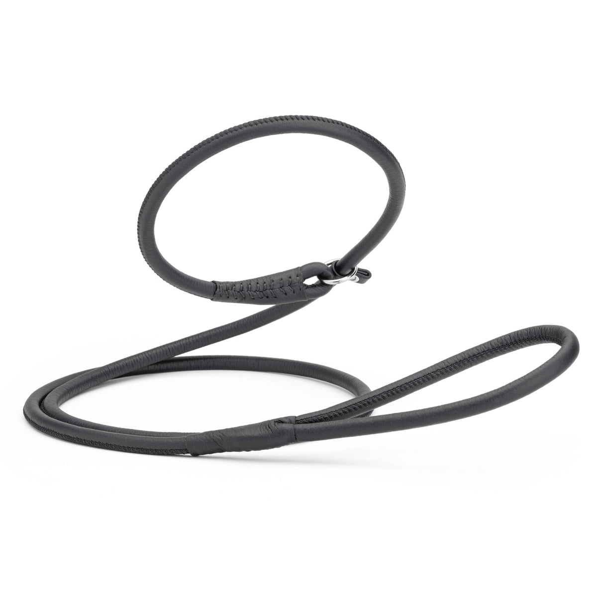 Dogline Soft Leather Round Slip Dog Lead for Dogs