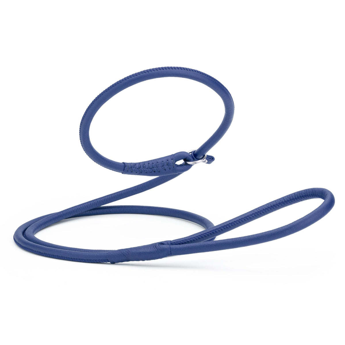 Dogline Soft Leather Round Slip Dog Lead for Dogs