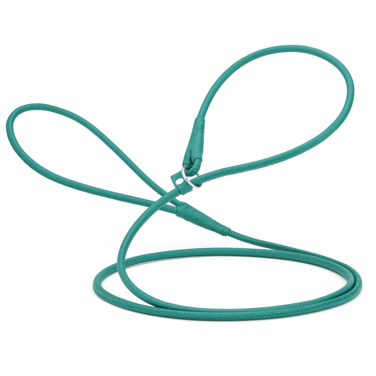 Dogline Soft Leather Round Slip Dog Lead for Dogs