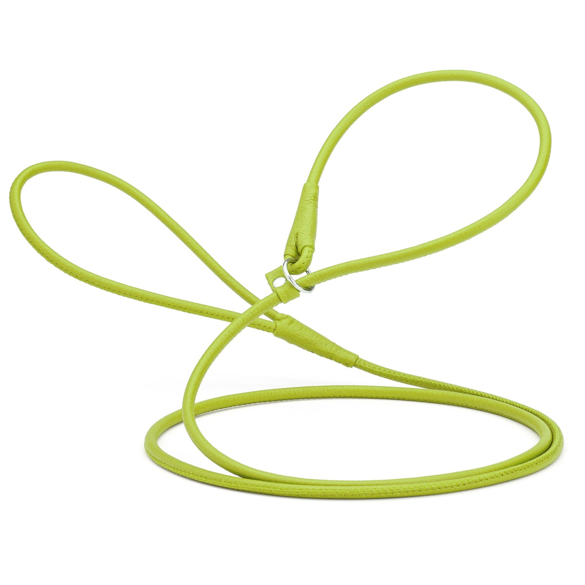 Dogline Soft Leather Round Slip Dog Lead for Dogs