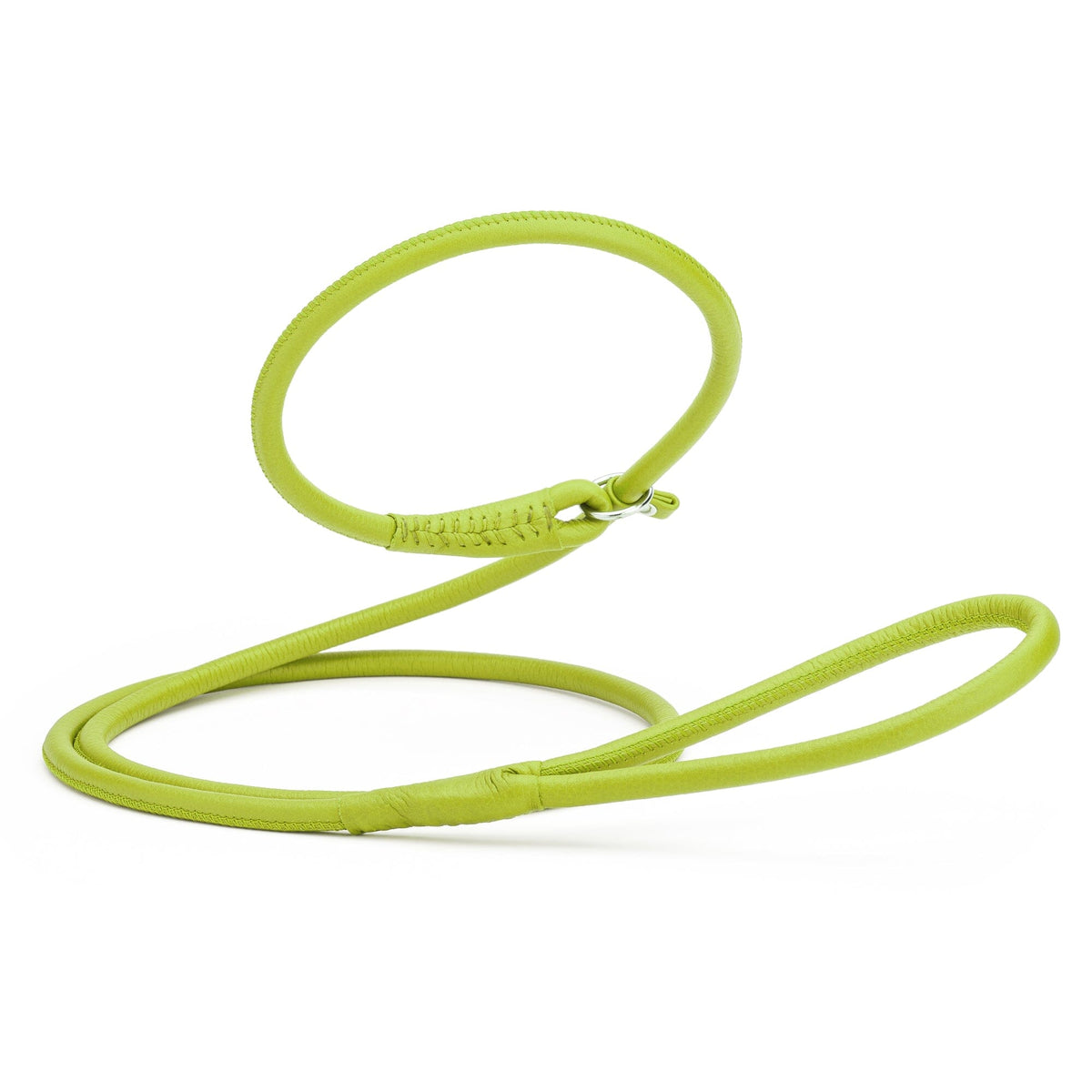 Dogline Soft Leather Round Slip Dog Lead for Dogs