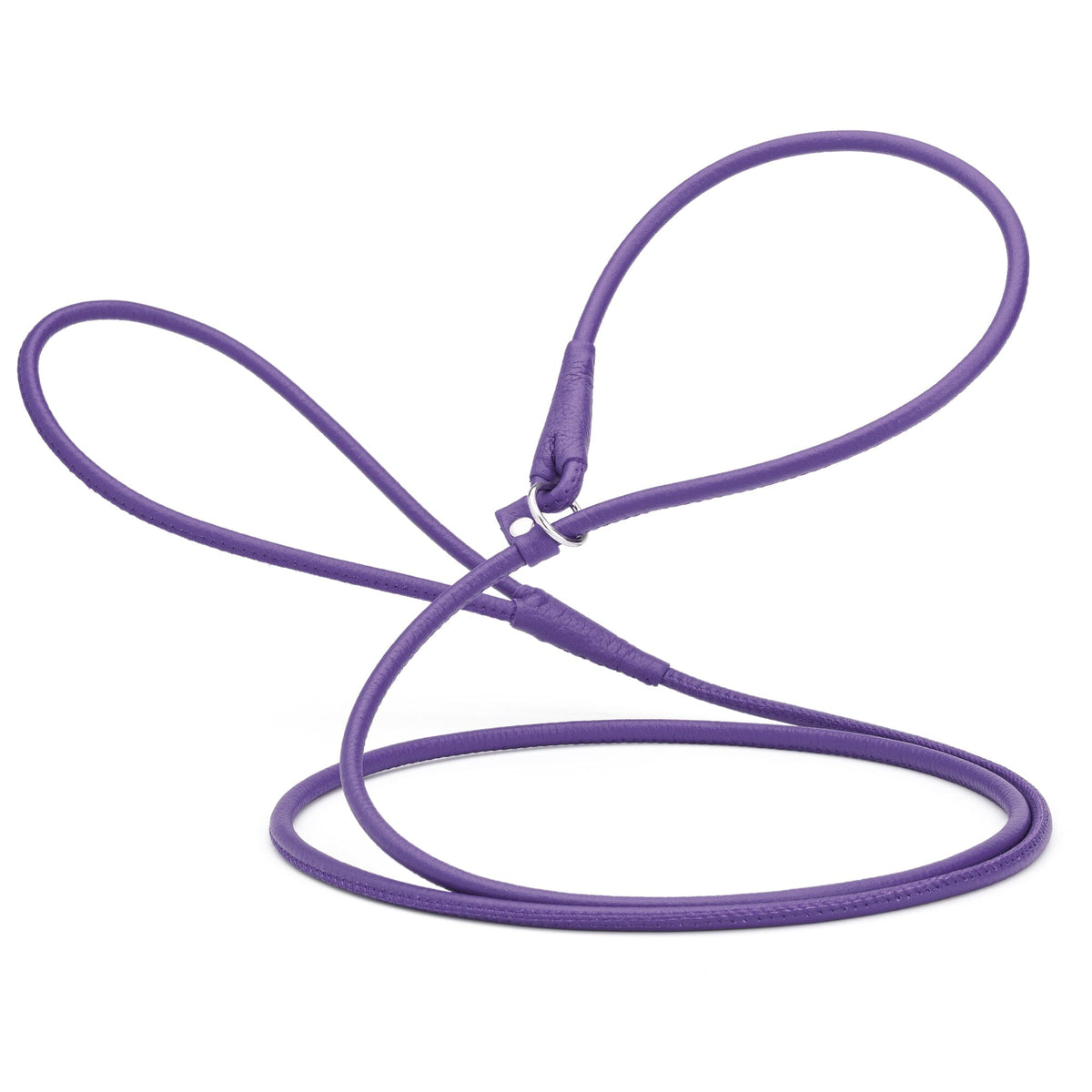 Dogline Soft Leather Round Slip Dog Lead for Dogs
