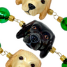 Labrador Dog Glass Tree Garland