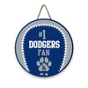 LOS ANGELES DODGERS BASEBALL SHAPE SIGN