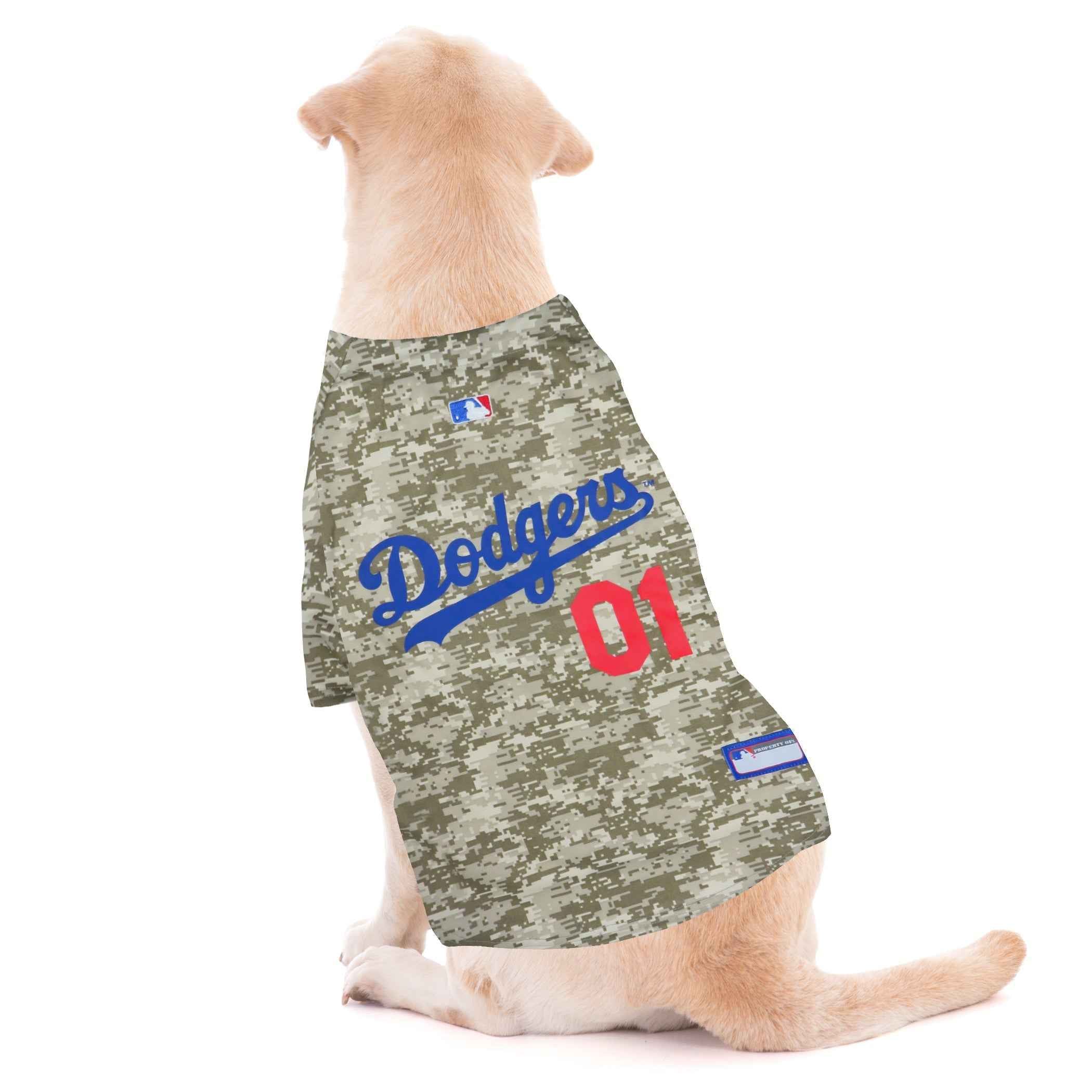 MLB Los Angeles Dodgers Camo Mesh Pet Jersey