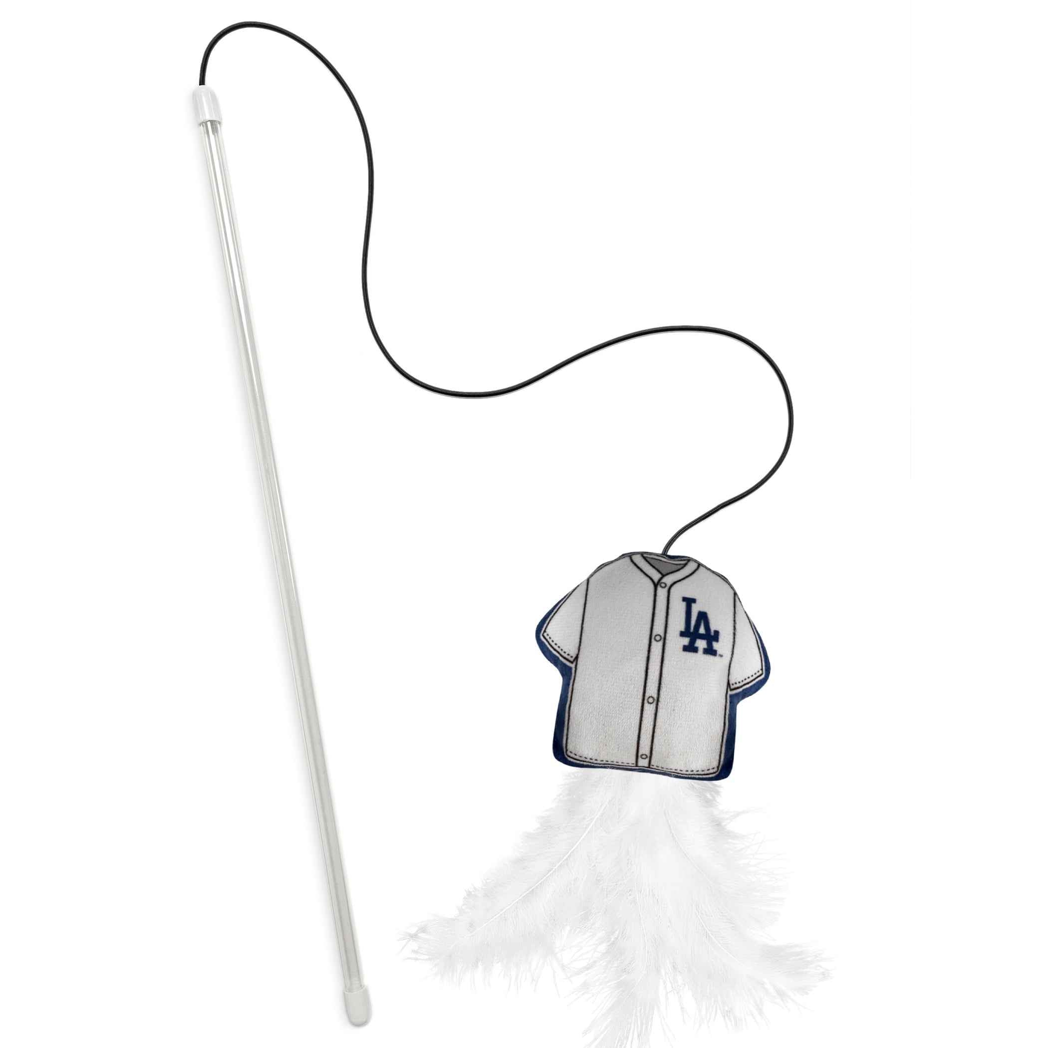 LOS ANGELES DODGERS TEAM JERSEY WAND WITH CAT NIP