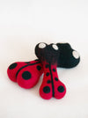 Ladybug Woolbone Dog Toy