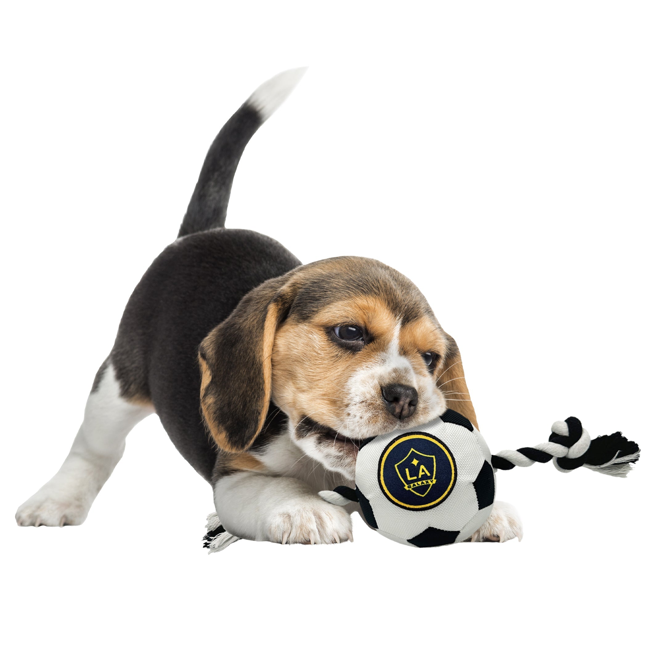 LA Galaxy Soccer Ball Rope Toy