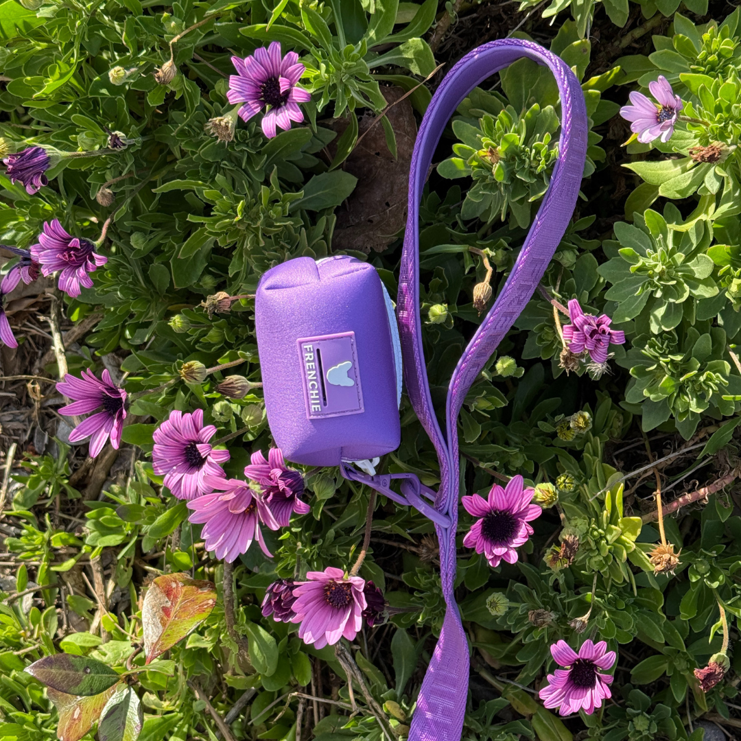 Frenchie Poo Bag Holder - LA Purple
