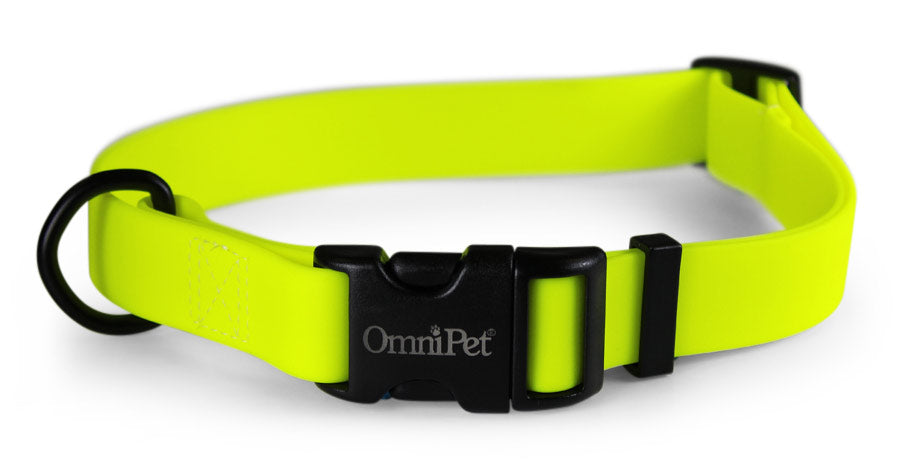 Neon Yellow Carnival Biothane Dog Collar / Lead