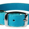 Turquoise Luxe Leather Dog Collar / Lead