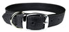 Black Onyx Luxe Leather Dog Collar / Lead