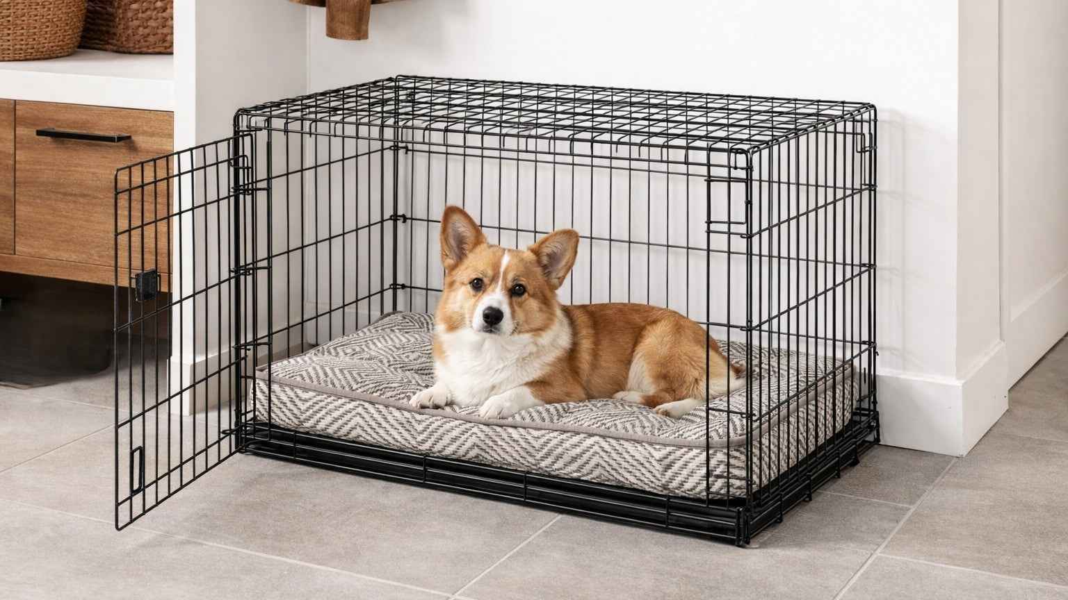 Bowsers Luxury Dog Crate Mattress - Supportive Crate and Travel Cushioning