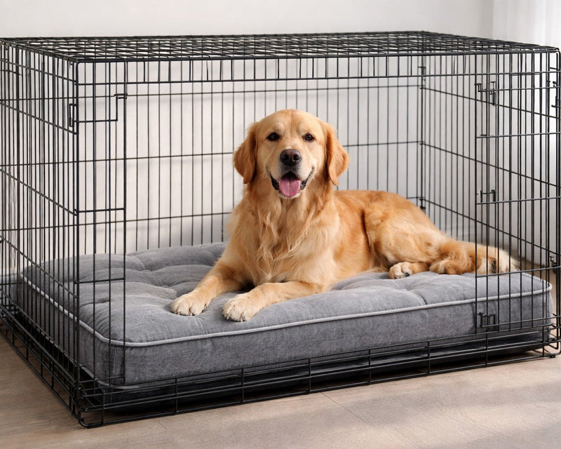 Bowsers Luxury Dog Crate Mattress - Supportive Crate and Travel Cushioning