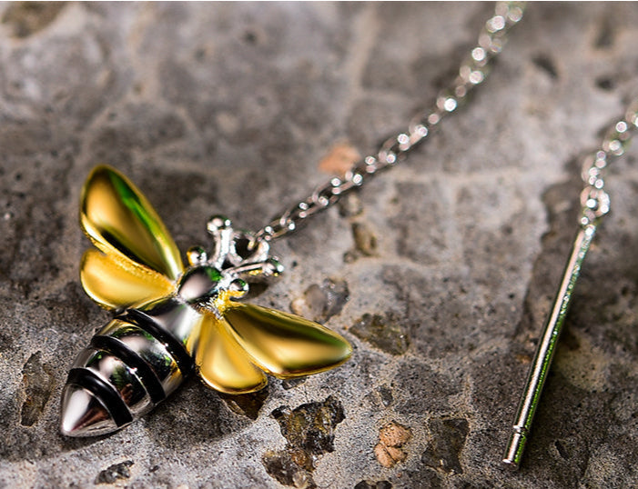 Bee Threader Earrings