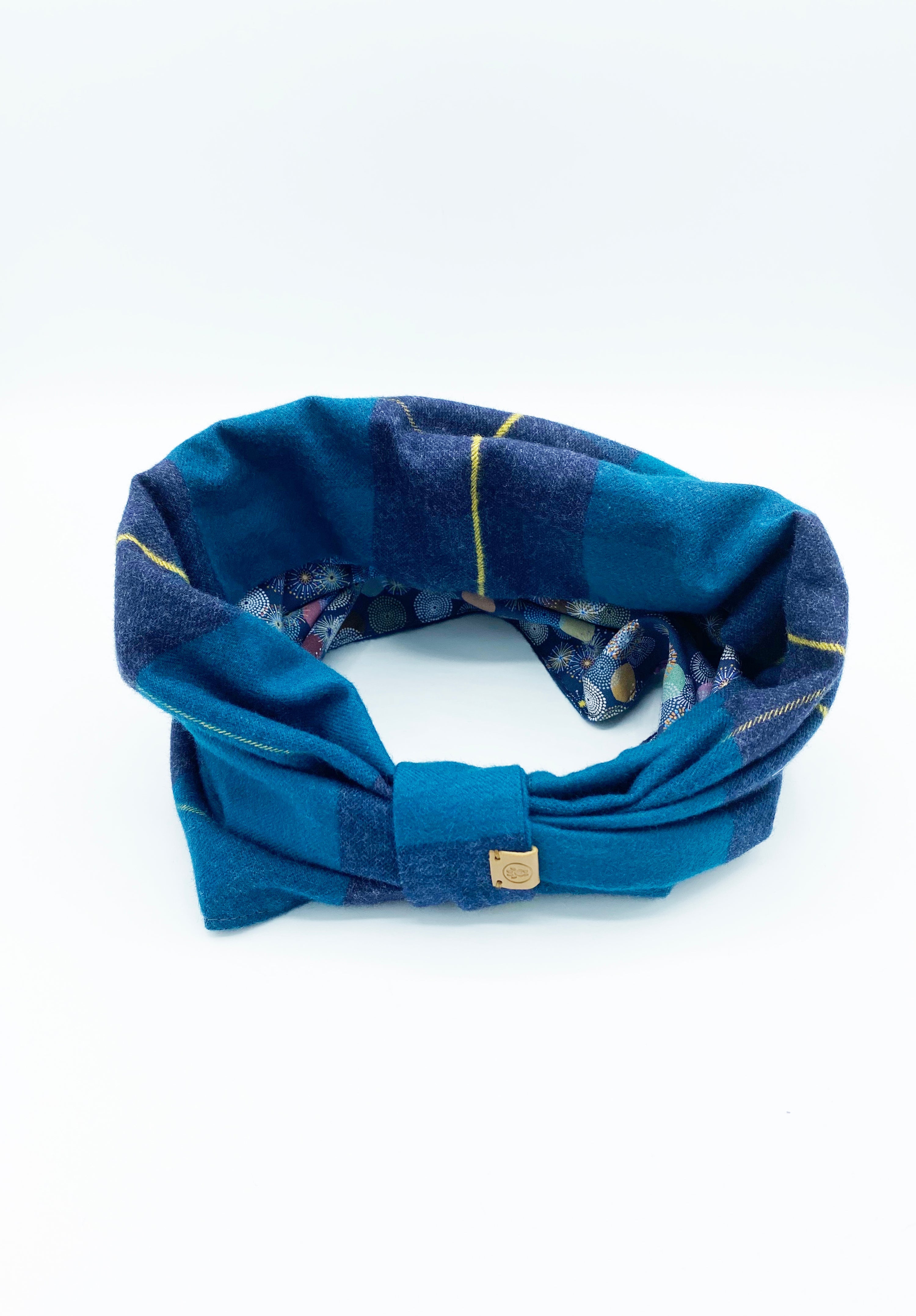 BESPOKE PAWS Blair Reversible Pet - Cotton Lightweight Warm Winter Snood