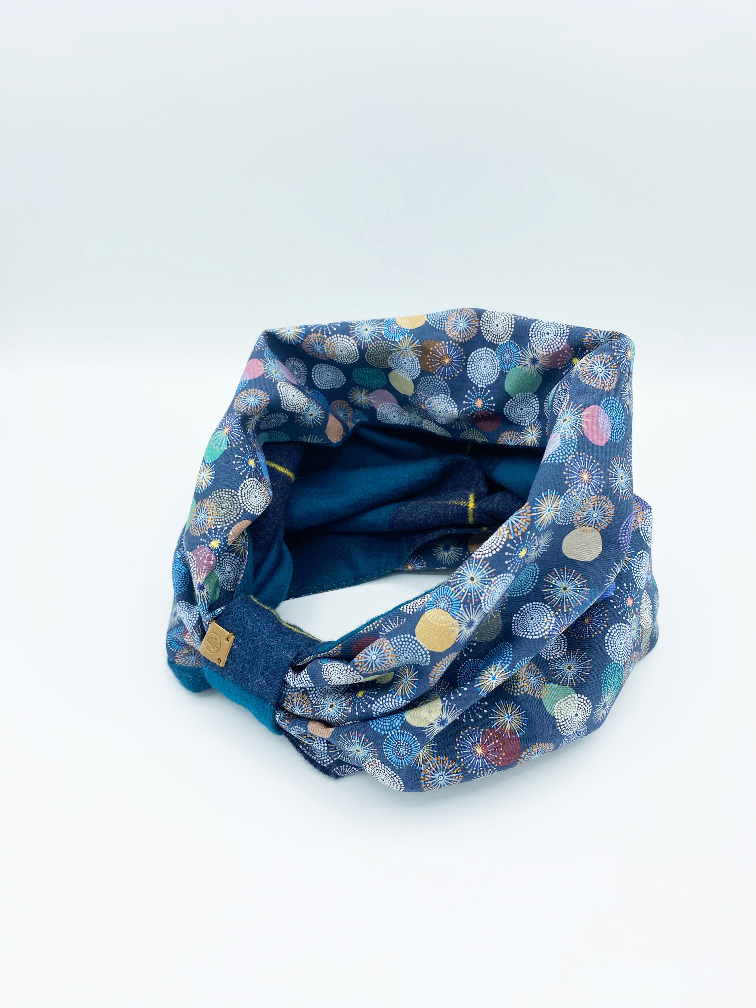 BESPOKE PAWS Blair Reversible Pet - Cotton Lightweight Warm Winter Snood