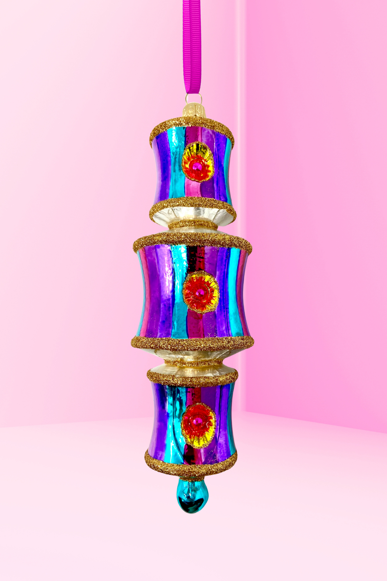 Light Show Dazzler Glass Ornament