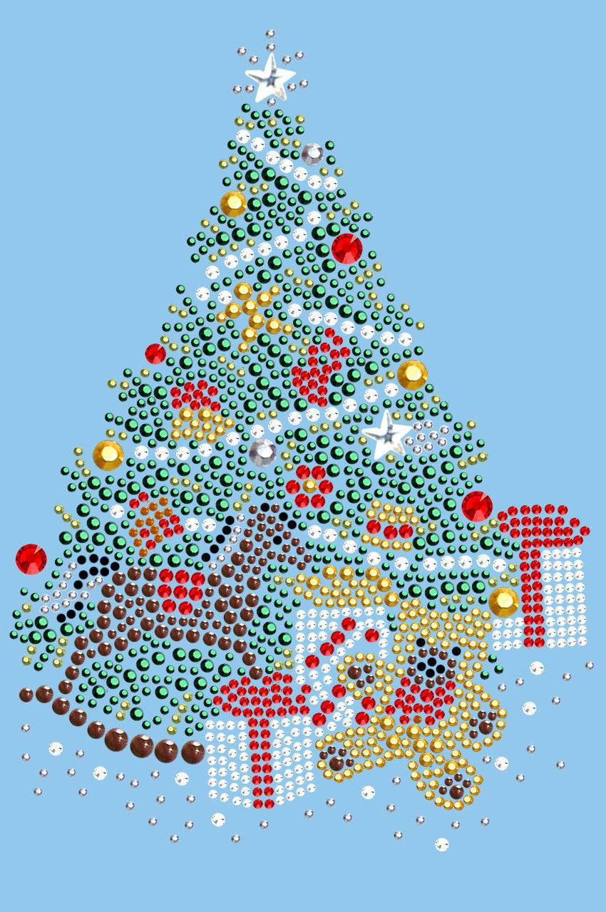 Christmas Tree 2 with Teddy Bear - Womens T-shirt