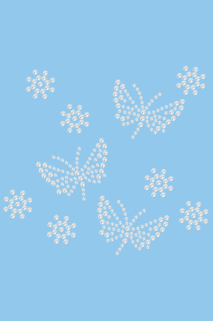 Small Rhinestone Butterflies - Women's T-shirt