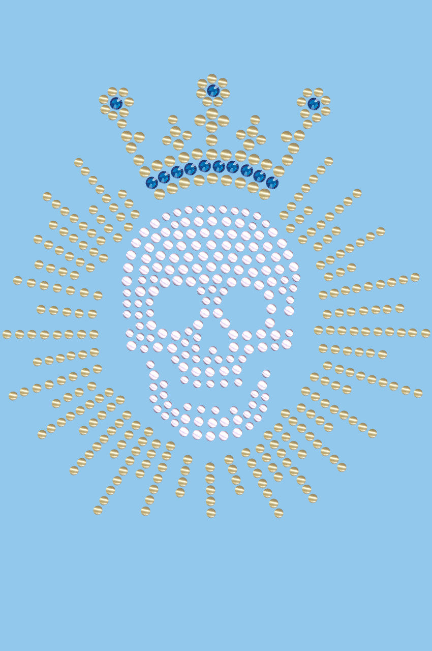 Skull with Austrian crystal Crown - Women's T-shirt