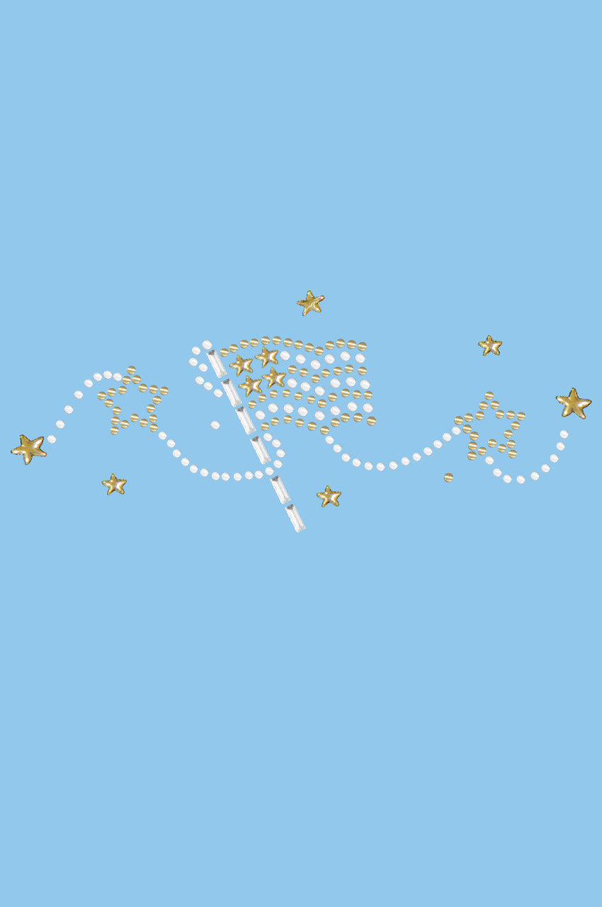 Flag (Gold & Silver Nailheads) - Womens T-shirt