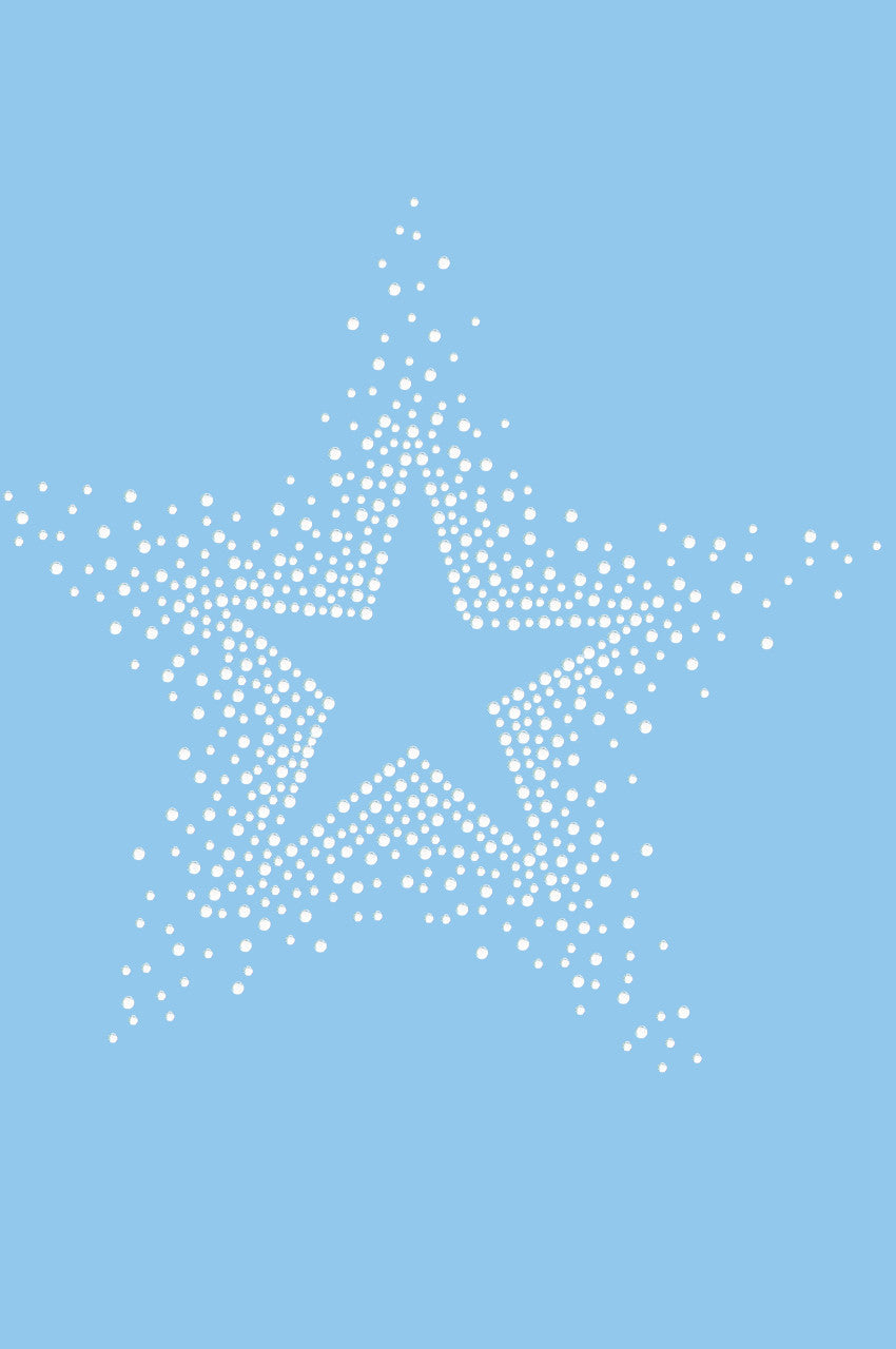 Star (Clear Rhinestones) - Womens T-shirt