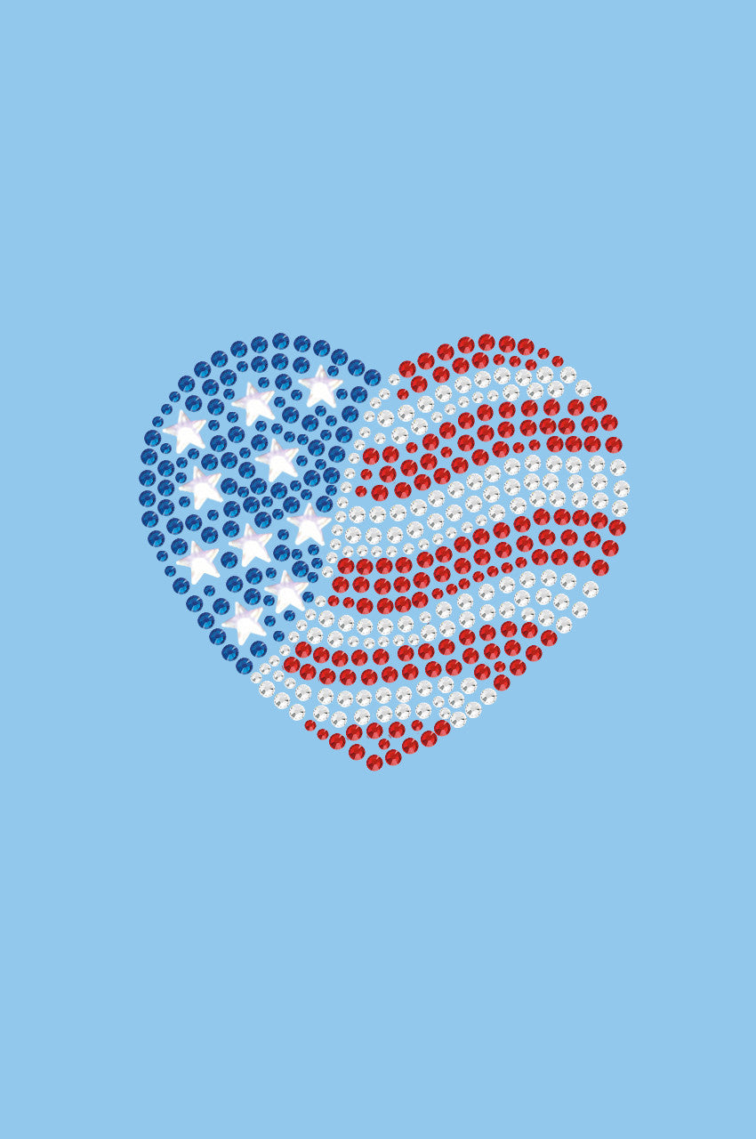 Patriotic Heart 2 - Womens T-shirt