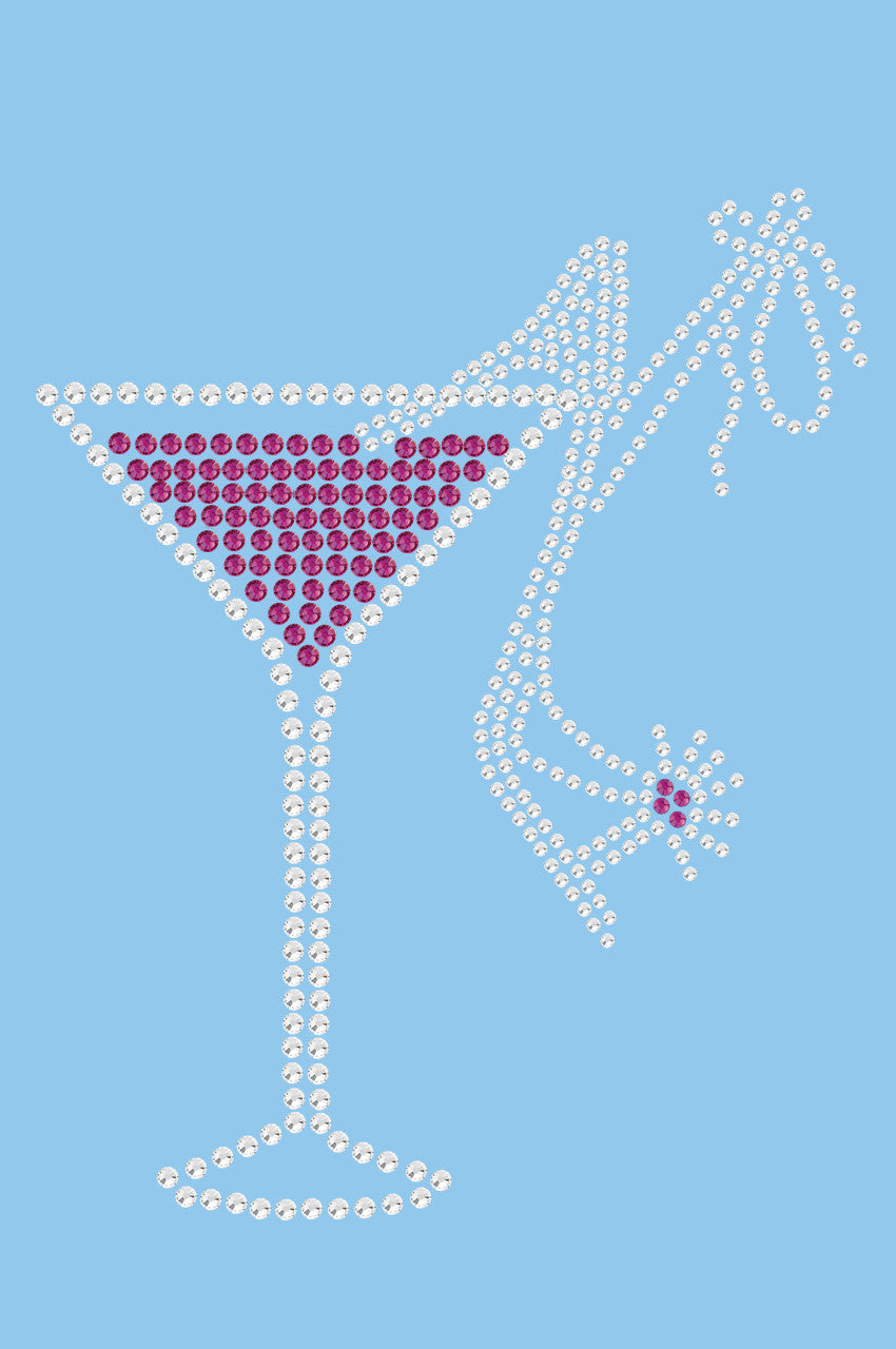 Martini (Silver Rhinestone) - Bandanna