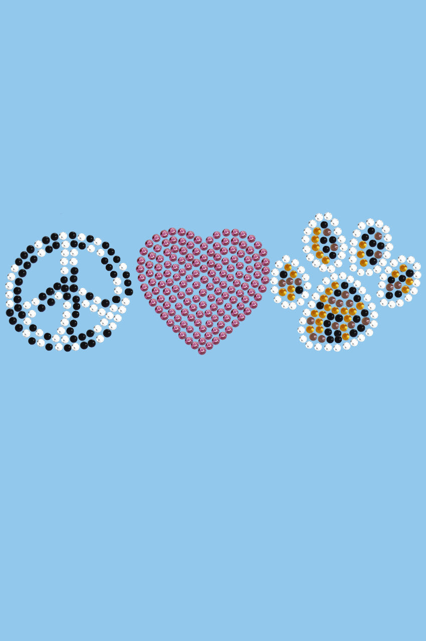 Peace, Love, Paw (Animal Prints) - Women's T-shirt