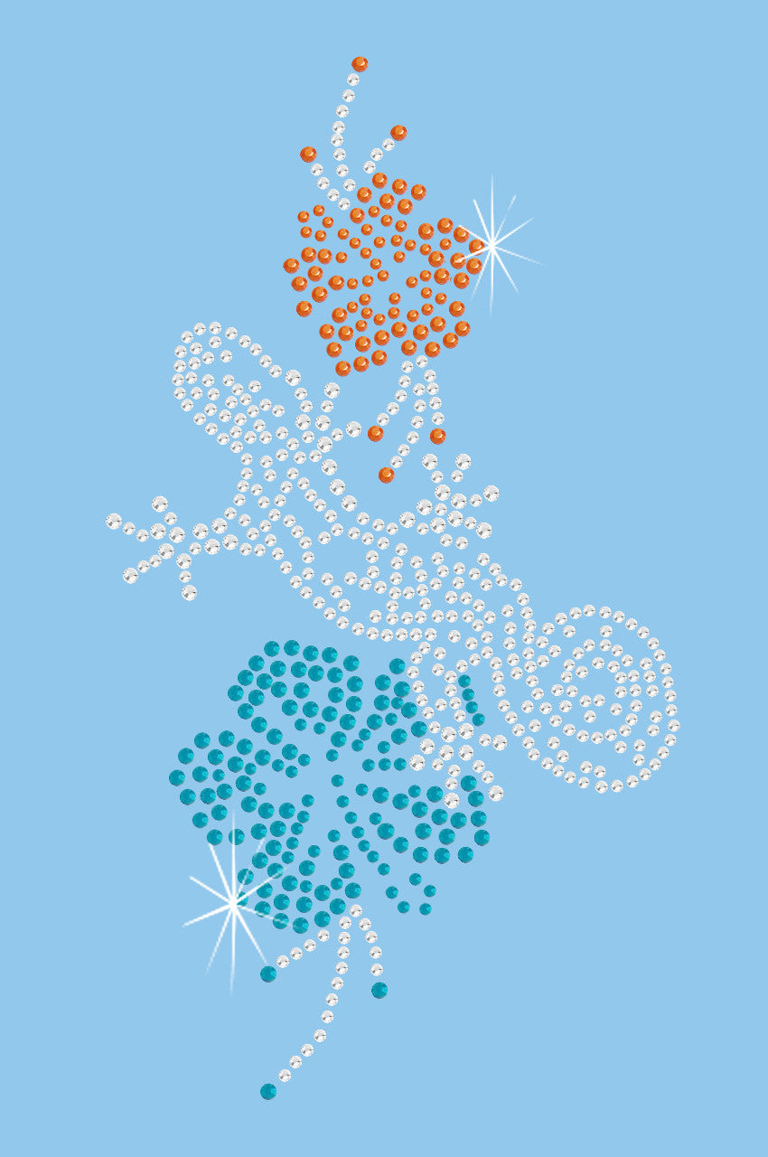 Gecko and Hibiscus - Womens Tee