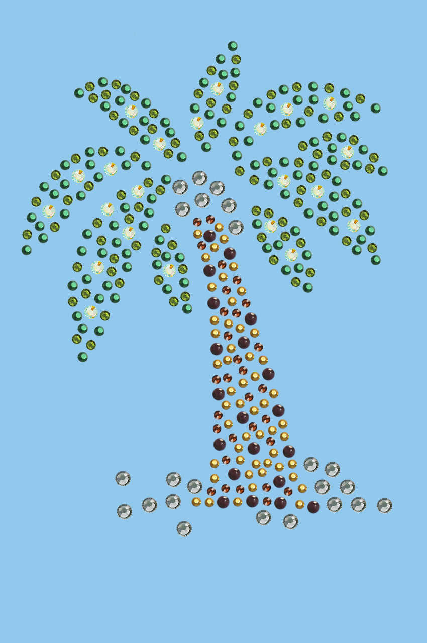 Palm Tree (Green) - Womens T-shirt