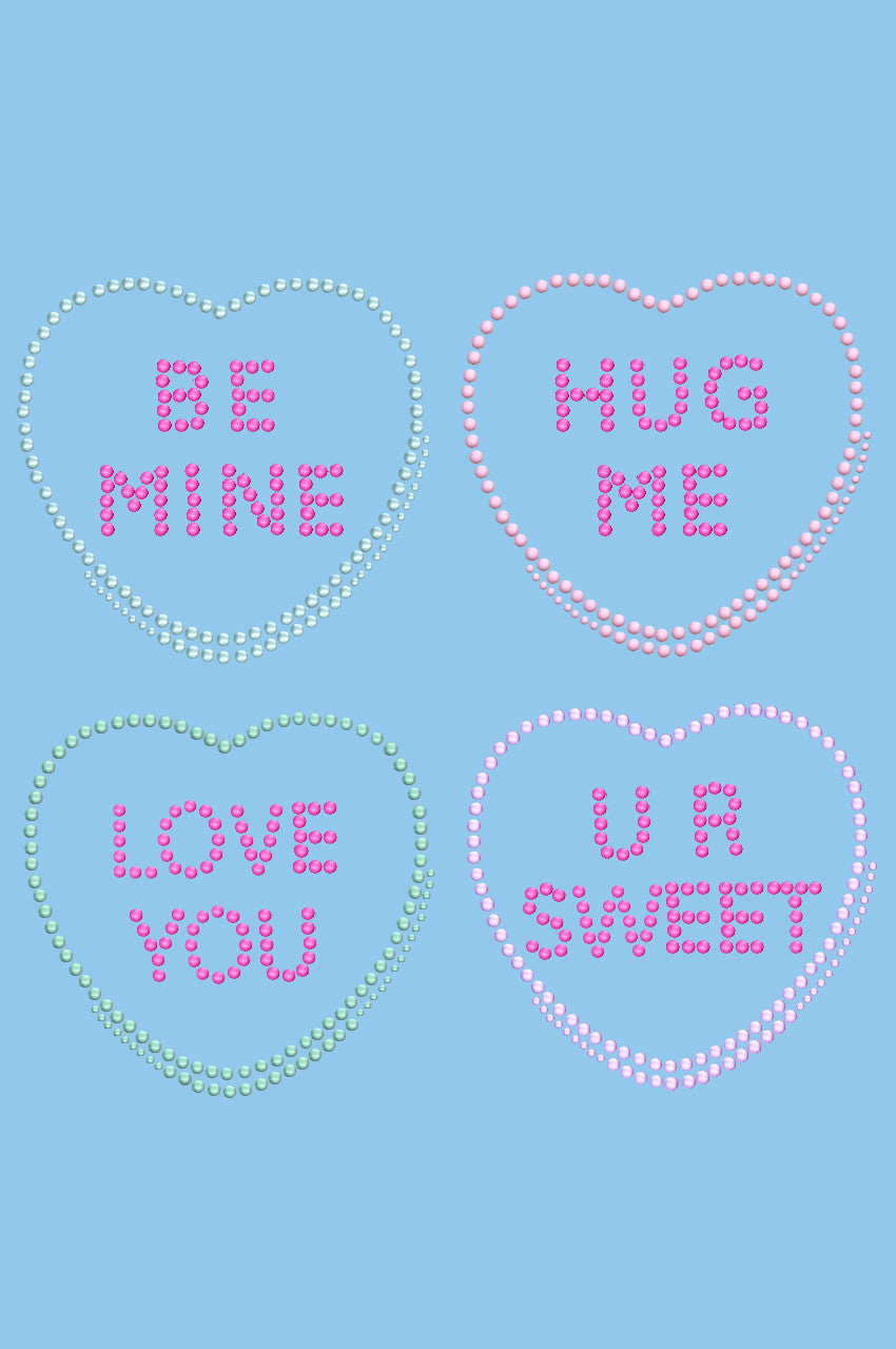 Candy Conversation Hearts - Womens T-shirt