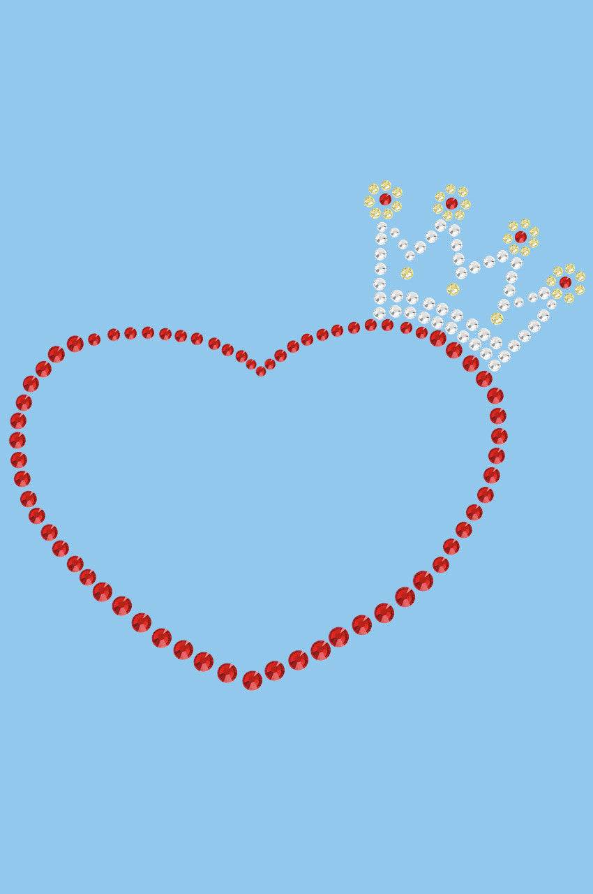 Heart with Crown - Womens T-shirt