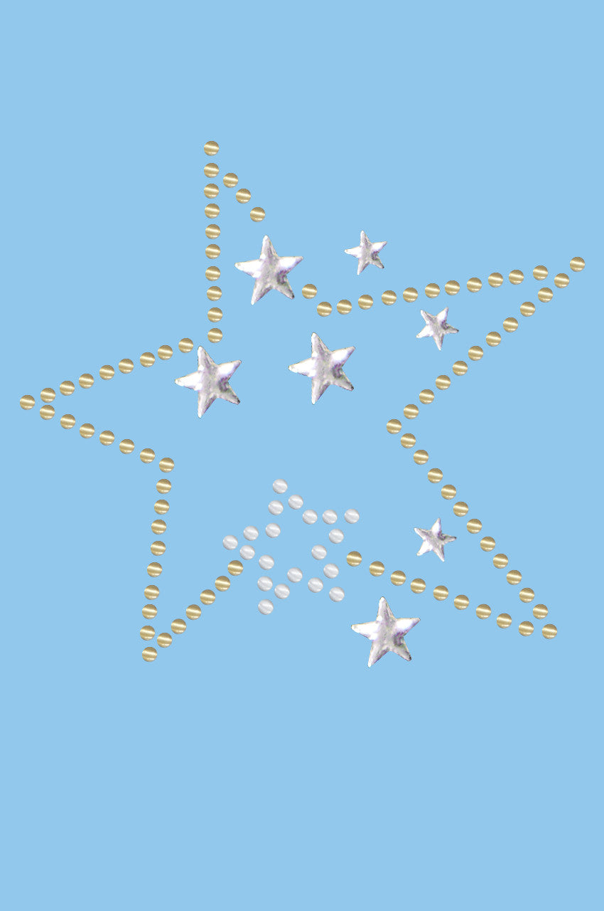 Gold & Silver Stars - Bandanna